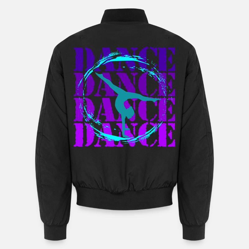Akrobatischer Tanz in lebendiger Silhouette Unisex Bomberjacke