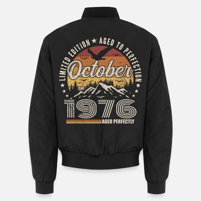 October 1976 Birthday Gift - October 1976 Unisex Bomber Jacket