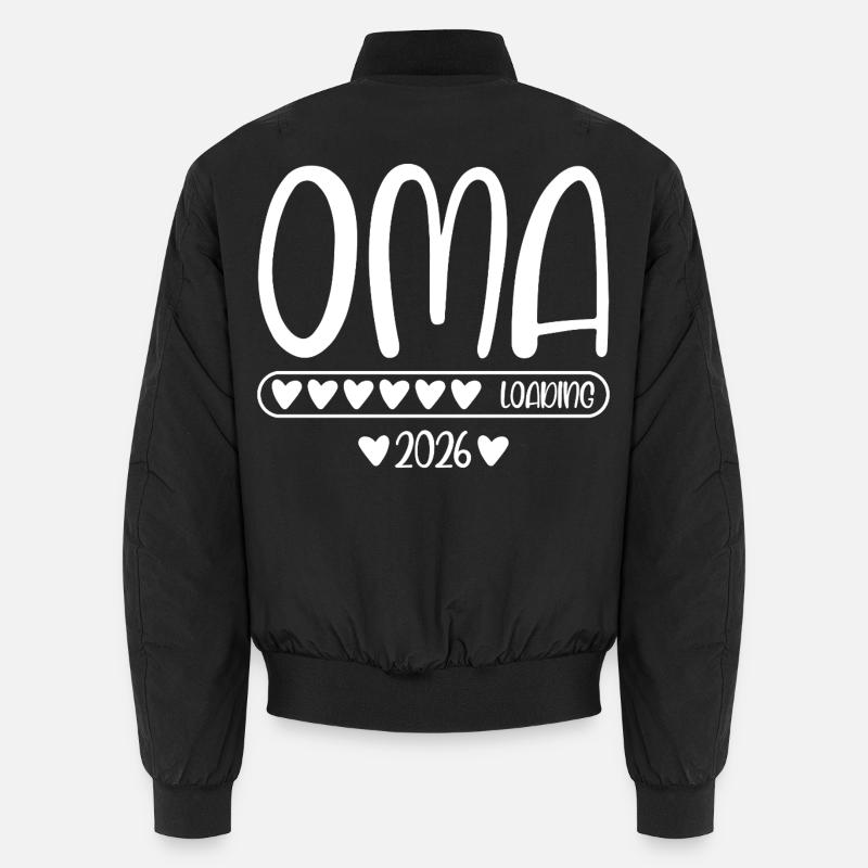 Oma 2026 loading - Unisex Bomberjacke - Schwarz