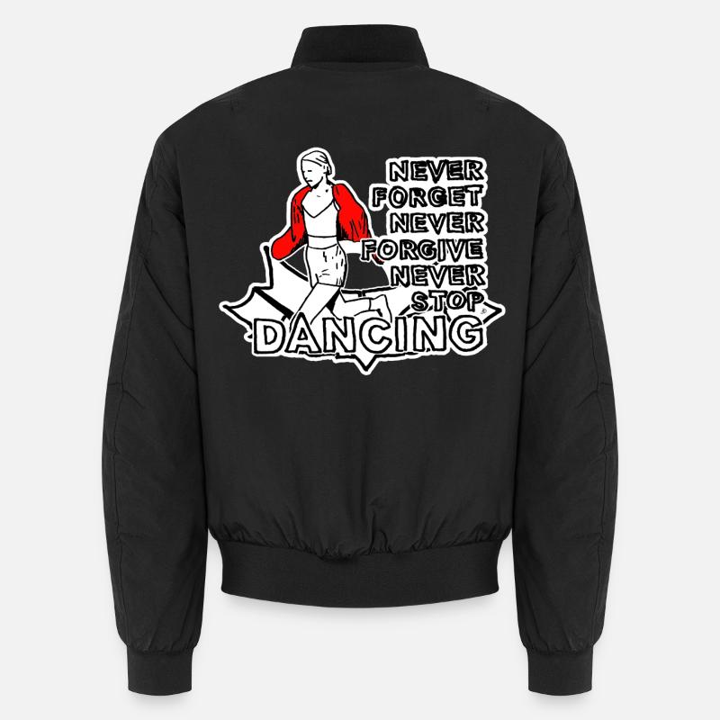 Never Forget Never Forgive - Unisex Bomberjacke - Schwarz