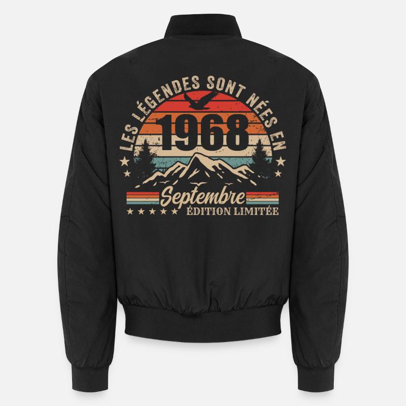 Legendary since September 1968 | September 1968 - Unisex Bomber Jacket - black
