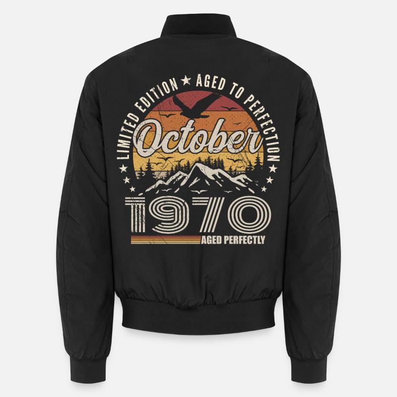 October 1970 Birthday Gift - October 1970 Unisex Bomber Jacket
