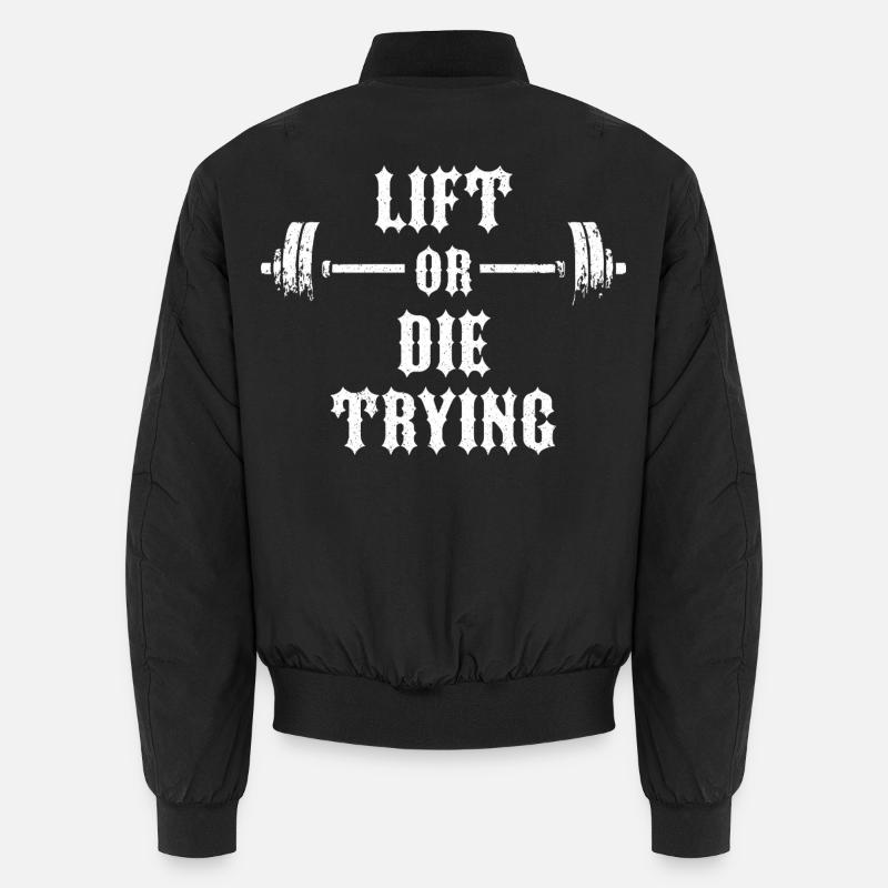 Lift or Die Unisex Bomber Jacket