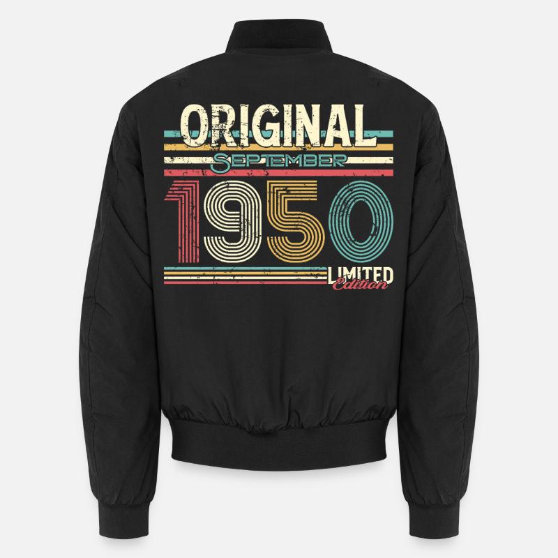 Édition limitée rétro de septembre 1950 Bomber unisexe