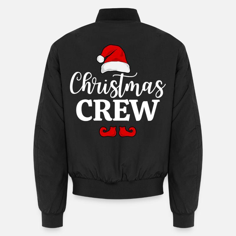 Weihnachts-Crew - Unisex Bomberjacke - Schwarz