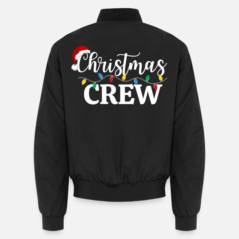 CHRISTMAS CREW - Unisex Bomber Jacket - black