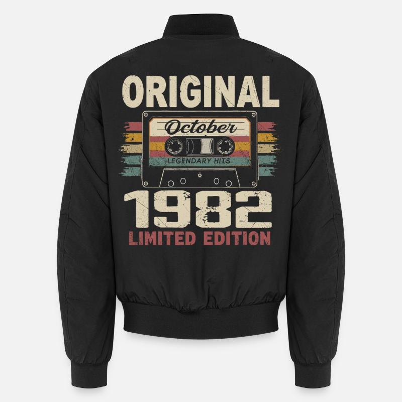 Born in October 1982 | Vintage October 1982 Gift Unisex Bomber Jacket