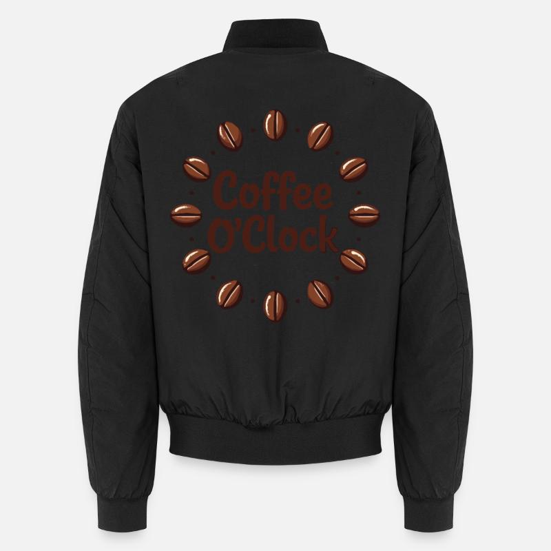 Conception de rêve de café avec le thème Coffee O'Clock Bomber unisexe