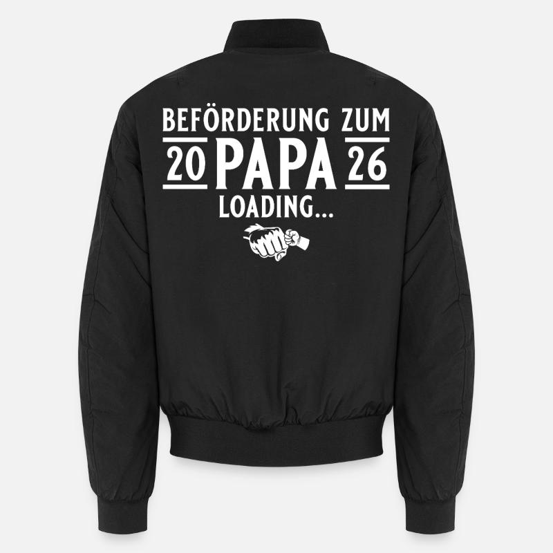 Papa 2026 loading - Werdender Vater Unisex Bomberjacke