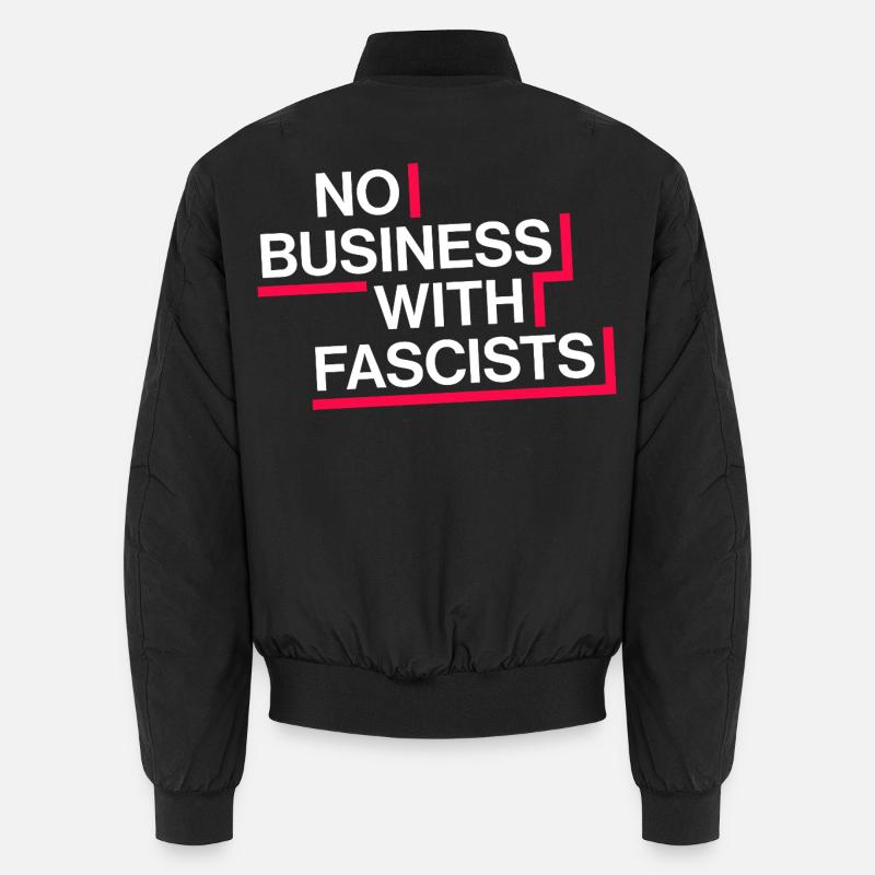 PAS D’AFFAIRES AVEC LES FASCISTES Bomber unisexe