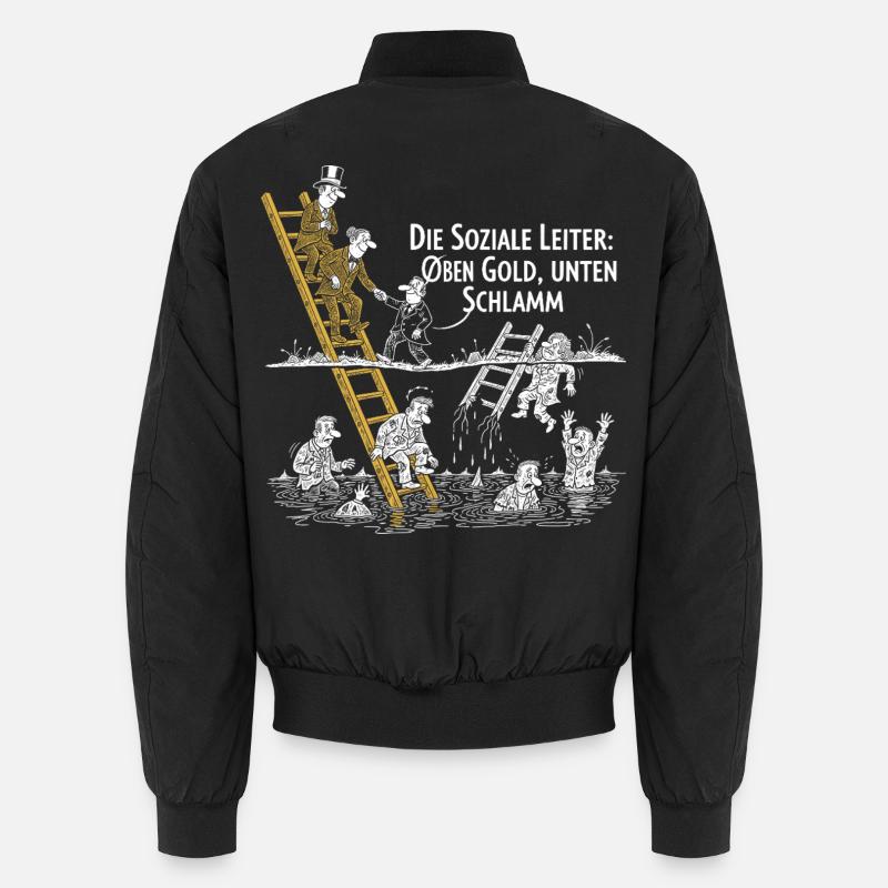 L’échelle sociale - Bomber unisexe - noir