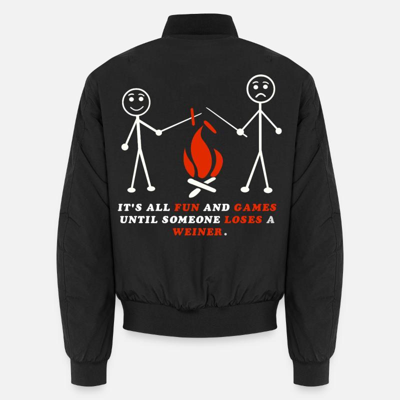 Funny Camping – It’s All Fun Until Someone Loses Unisex Bomber Jacket