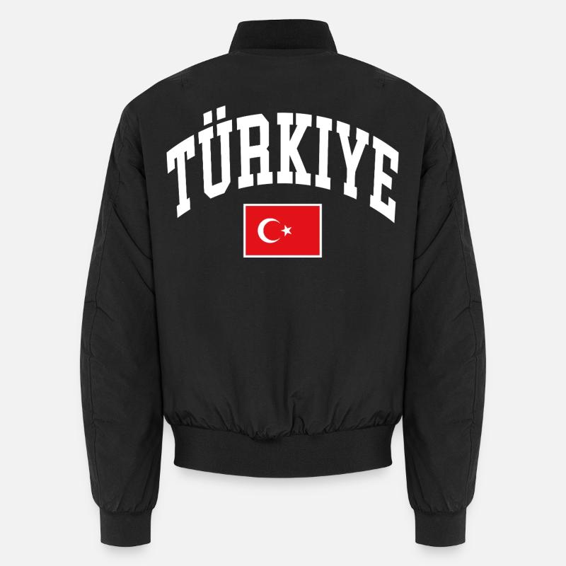 Turkey Flag Unisex Bomber Jacket