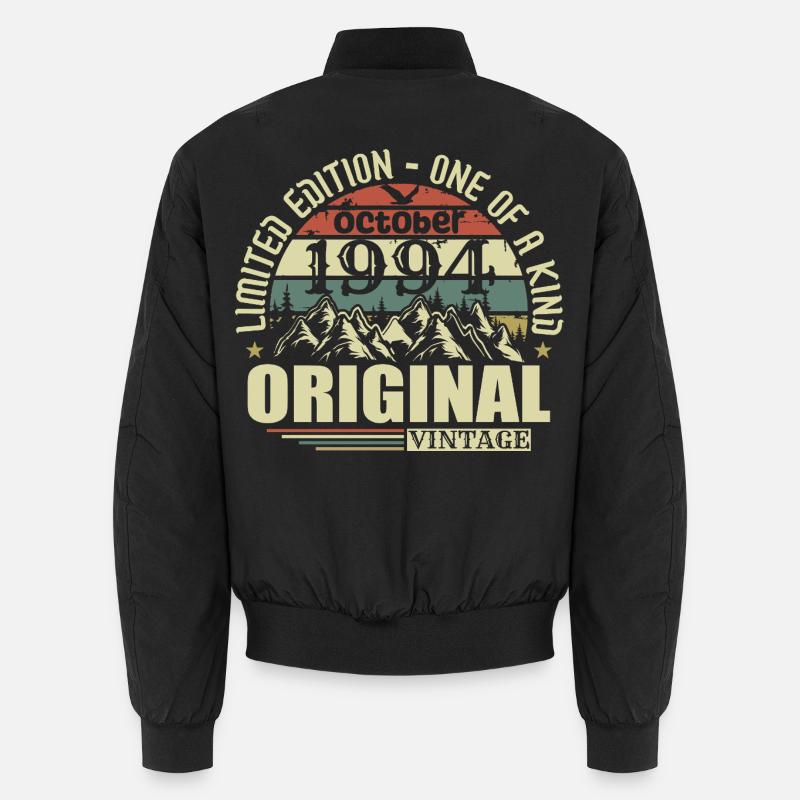 october 1994 - 31st birthday gift october - Unisex Bomber Jacket - black