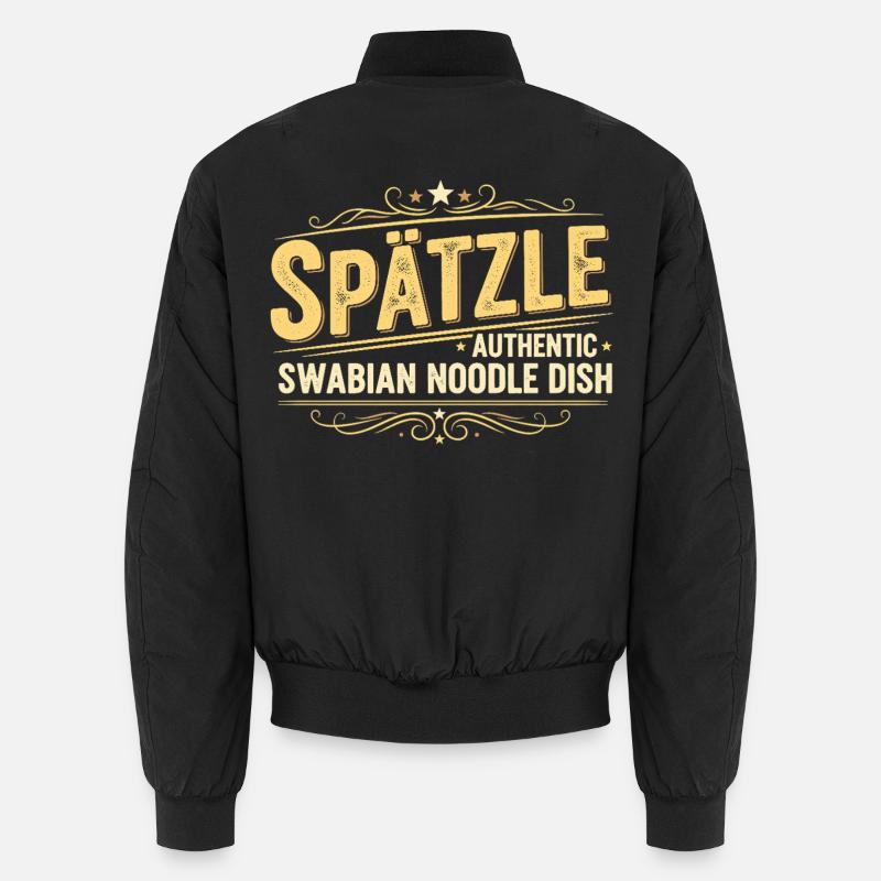 Spätzle Authentic Swabian Noodle Dish Design Unisex Bomber Jacket