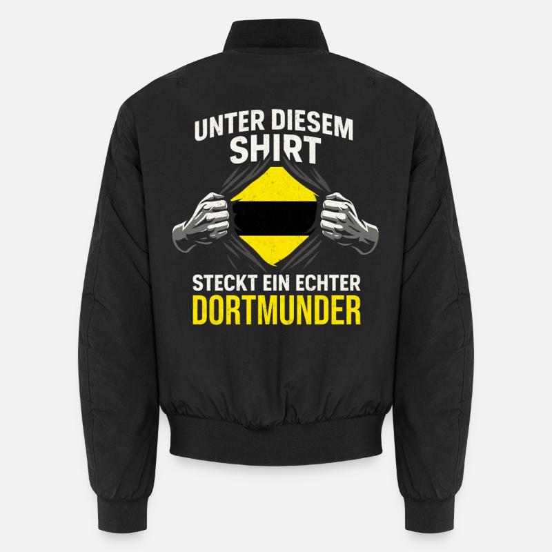 Underneath this shirt is a real Dortmunder Unisex Bomber Jacket