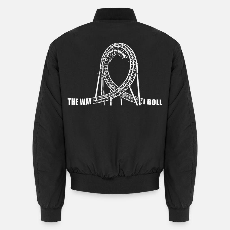 The way I Roll - roller coaster - looping Unisex Bomber Jacket