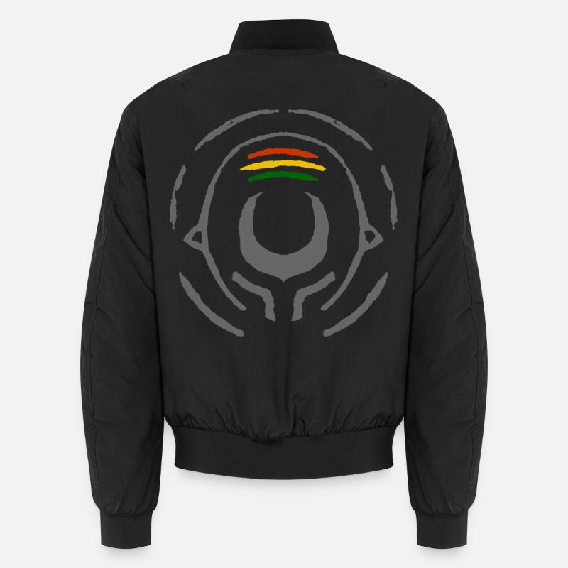 Abstract Reggae Circle Pattern Unisex Bomber Jacket