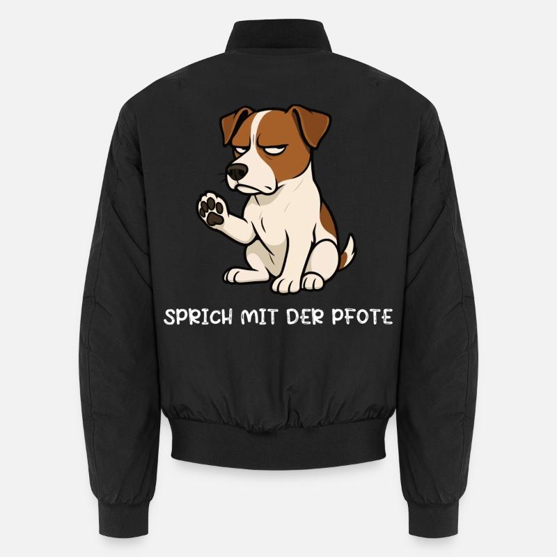 Sprich mit der Pfote Jack Russel terrier Jackie  Unisex Bomberjacke