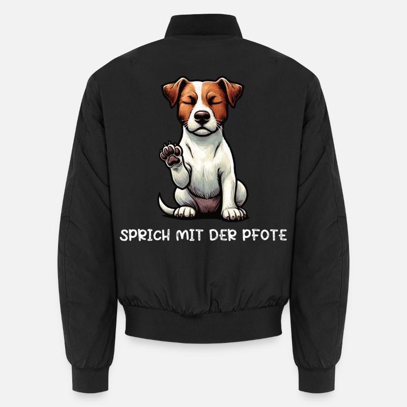 Sprich mit der Pfote Jack Russel terrier Jackie  Unisex Bomberjacke