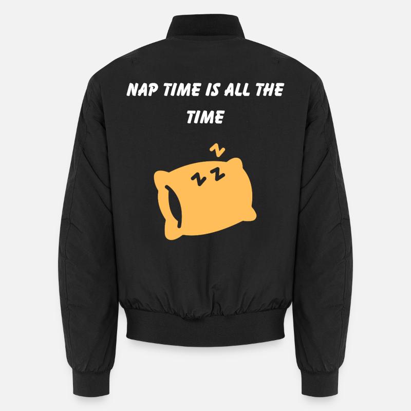 Creative Quote About Nap and Rest Unisex Bomber Jacket