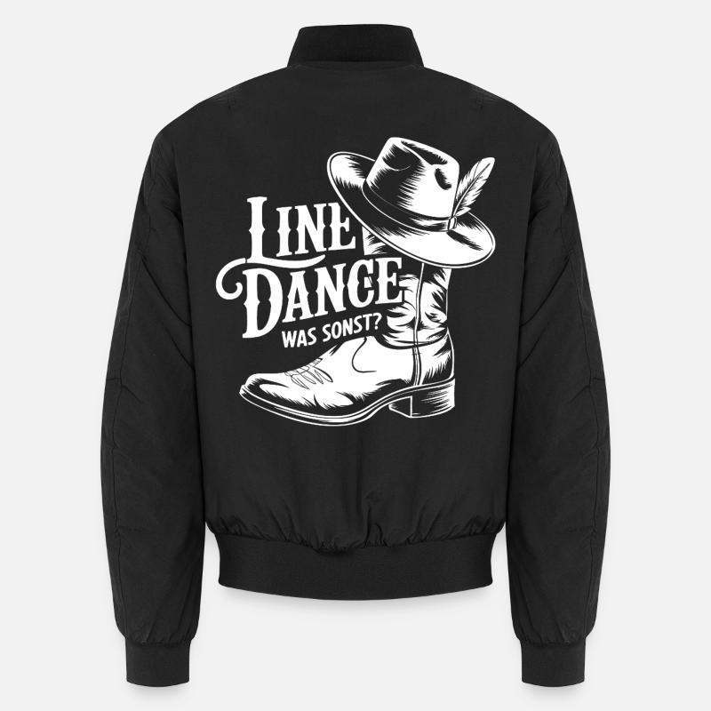 Line Dance What else? Cowboy Silhouette Design Unisex Bomber Jacket