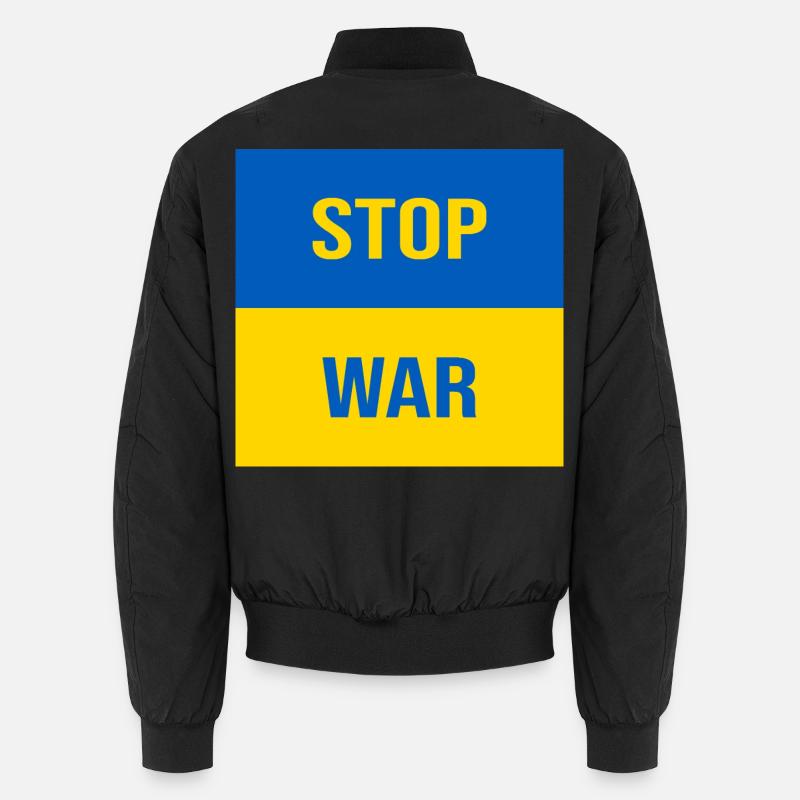 Stop War Unisex Bomber Jacket