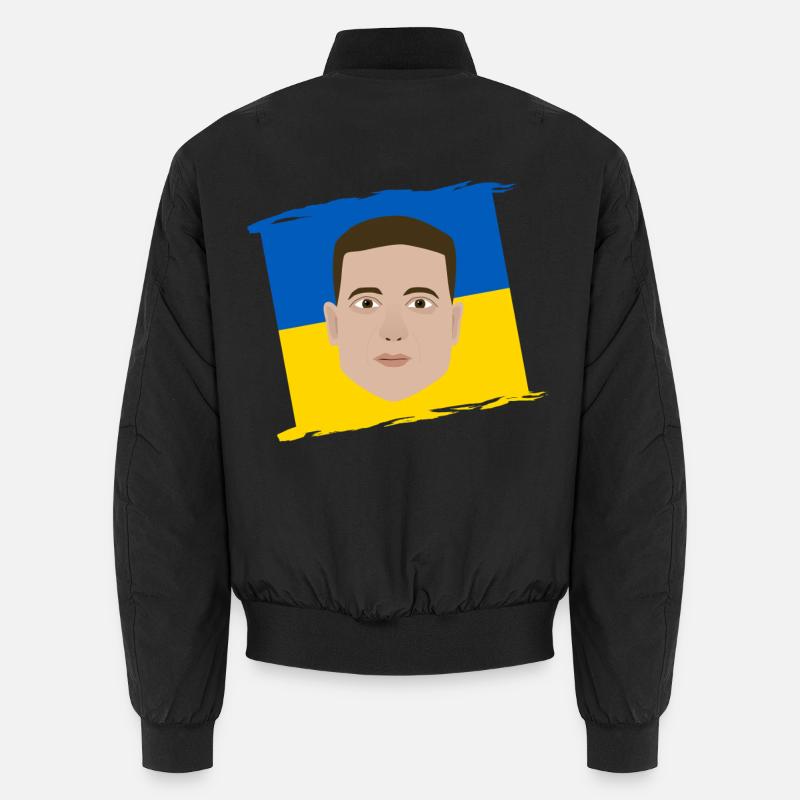 Zelensky Drapeau de l’Ukraine Bomber unisexe