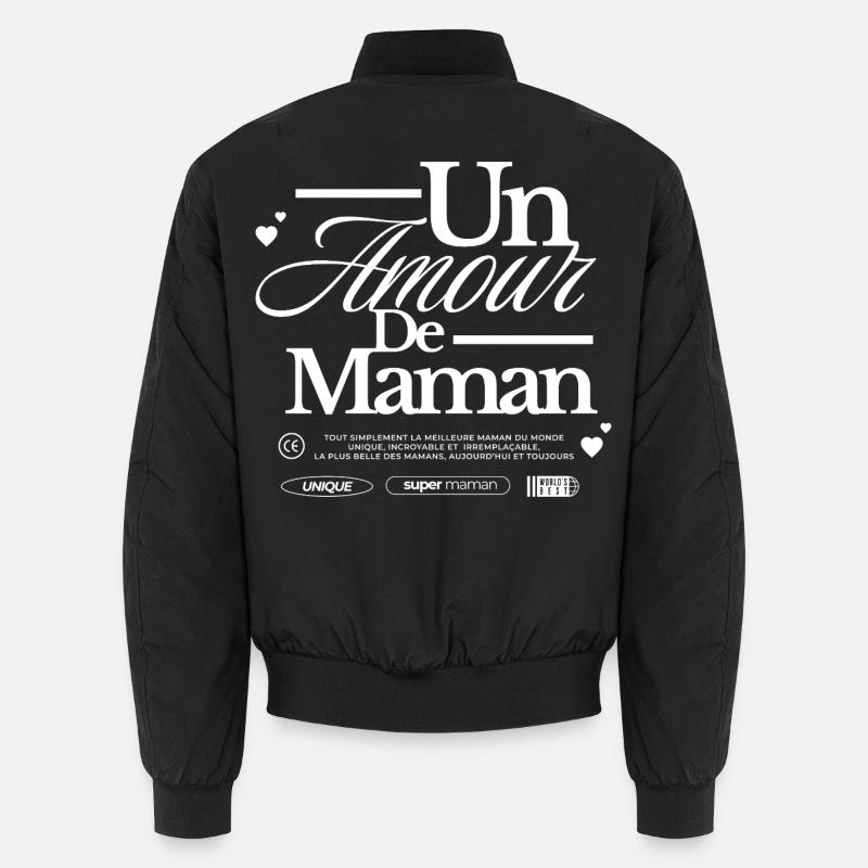 Die Liebe einer Mutter - Unisex Bomberjacke - Schwarz