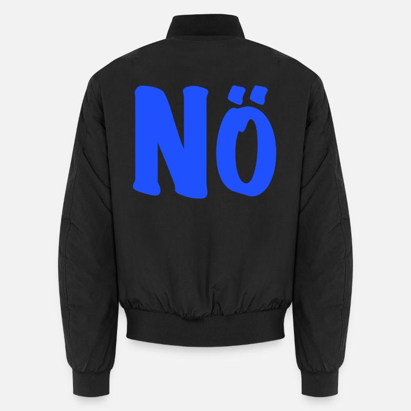 Nö - Dagegen - anti - Null Bock Unisex Bomberjacke