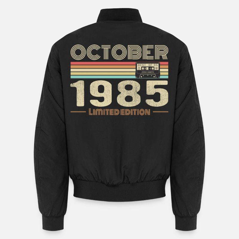 Geburtstag Oktober 1985 Unisex Bomberjacke