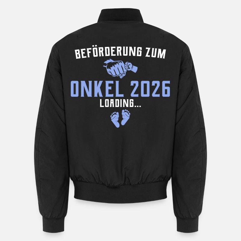 Promotion to Uncle 2026 loading Unisex Bomber Jacket