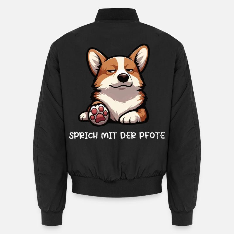 Parlez à la patte Corgi Corgi Welsh Corgi Bomber unisexe