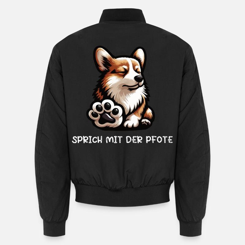 Parlez à la patte Corgi Corgi Welsh Corgi Bomber unisexe
