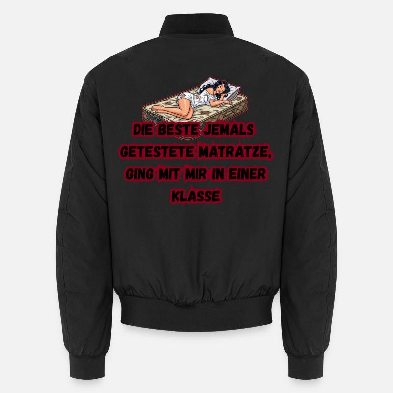 Die beste getestete Matratze - Unisex Bomberjacke - Schwarz