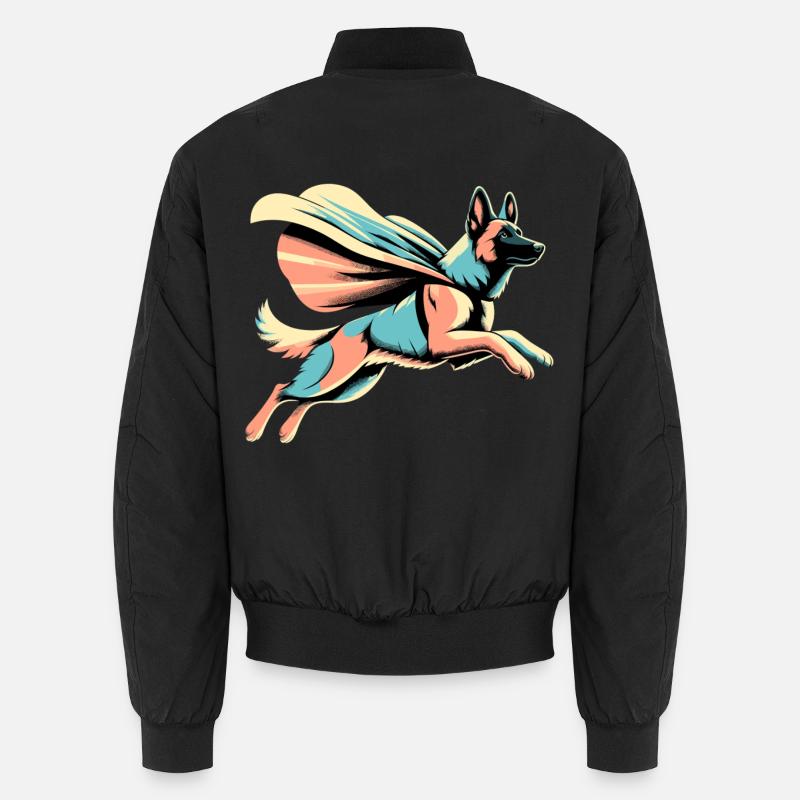 Super Maligator Belgian Shepherd Gift Unisex Bomber Jacket
