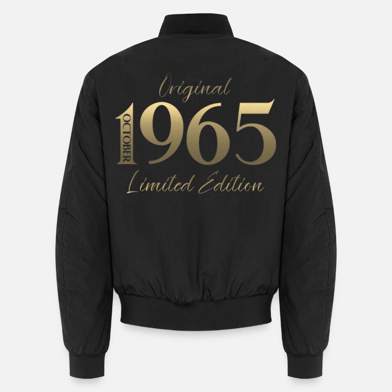 60th Birthday Original October 1965 Unisex Bomber Jacket