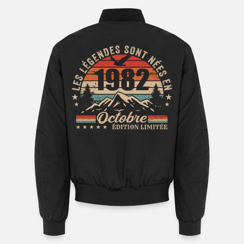 October 1982 Birthday Gift 1982 October 1982 Unisex Bomber Jacket