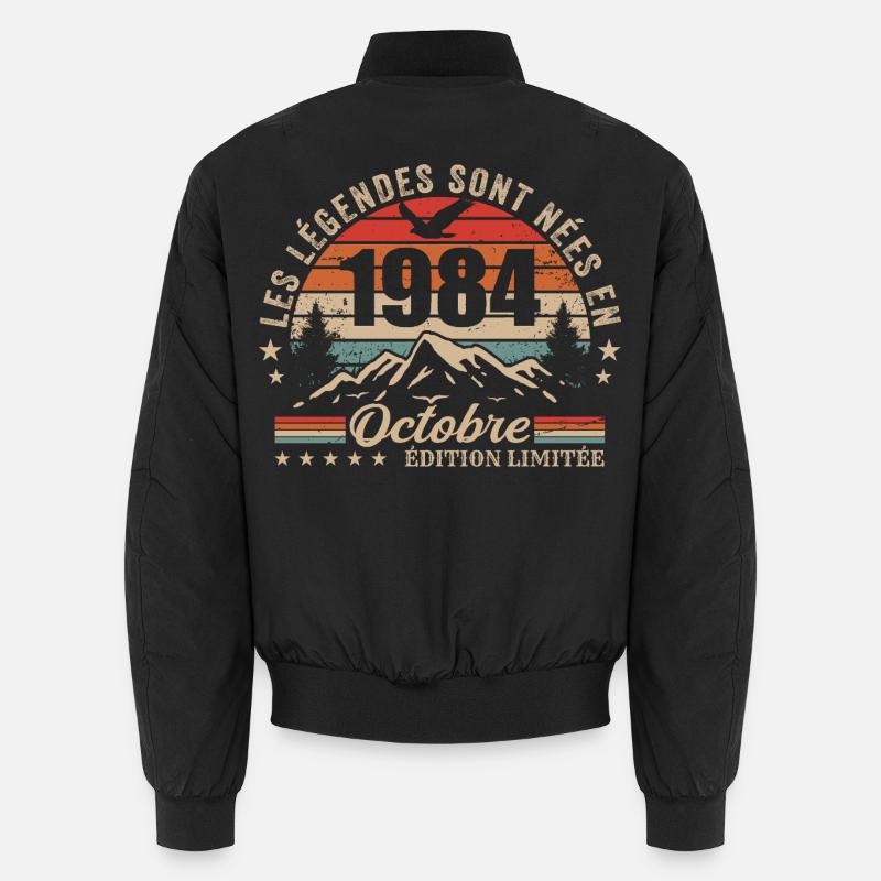 October 1984 Birthday Gift 1984 October 1984 Unisex Bomber Jacket