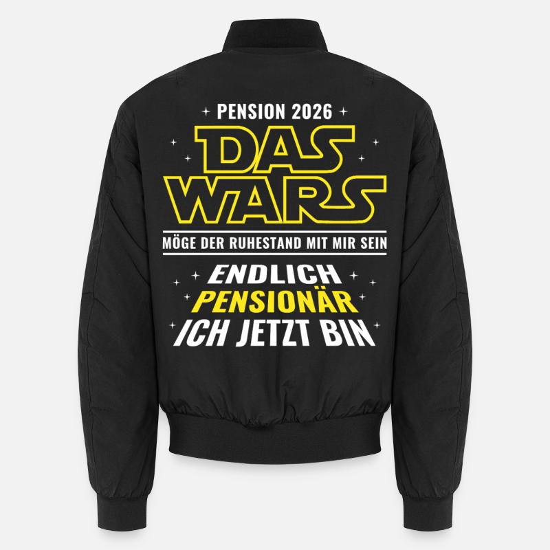 Pension 2026 Das wars - Endlich Pensionär ich bin Unisex Bomberjacke