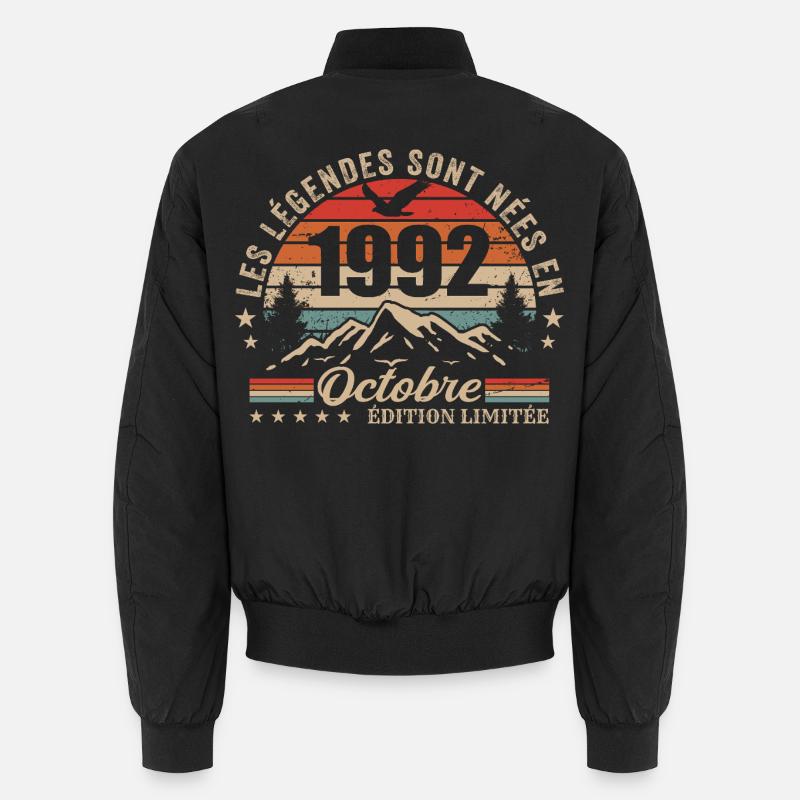 October 1992 Birthday Gift 1992 October 1992 Unisex Bomber Jacket