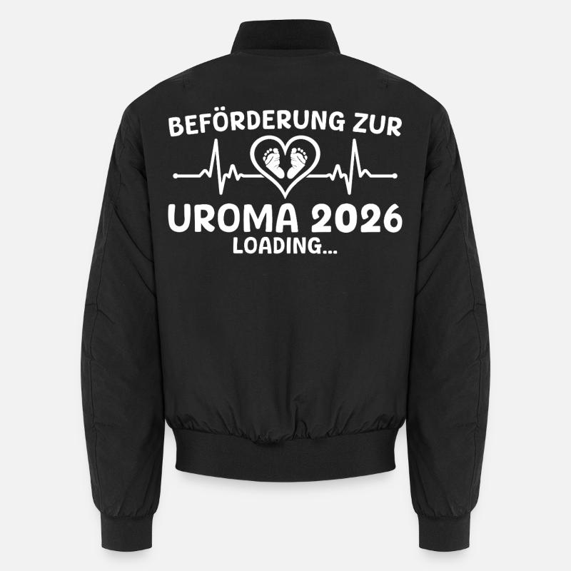 Great-to-be 2026 loading - Great-grandmother - Unisex Bomber Jacket - black