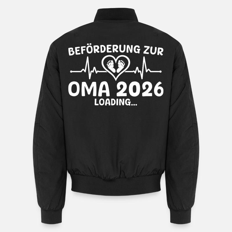 Werdende Oma 2026 loading - Großmutter Unisex Bomberjacke