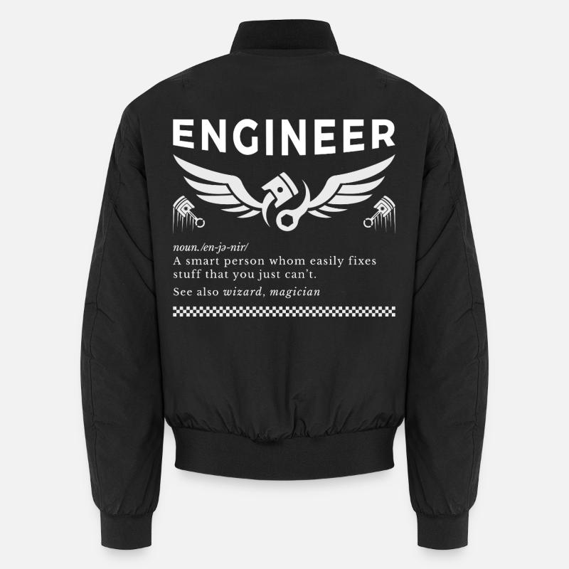 ENGINEER – The Definition Tee - Unisex Bomber Jacket - black