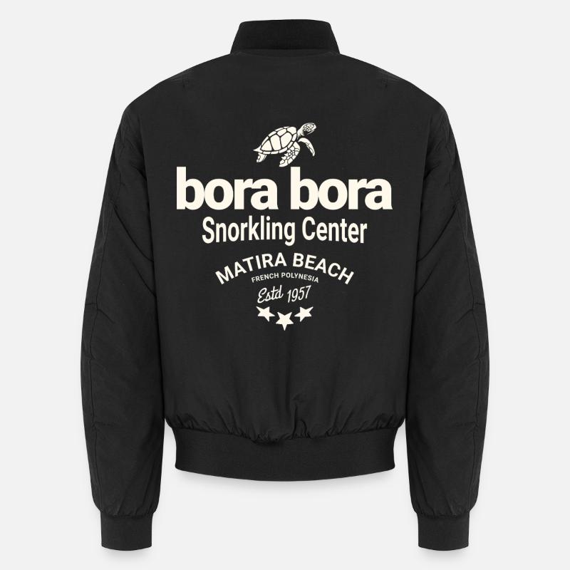 Bora Bora Tauchen - Unisex Bomberjacke - Schwarz
