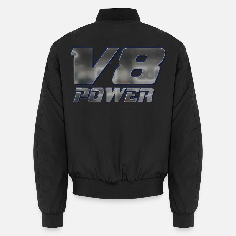 V8 power - Unisex Bomber Jacket - black