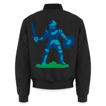 Gardiens de la Voie du Chevalier - Bomber unisexe - noir - Dos - AI Model Male 185 light (185cm)