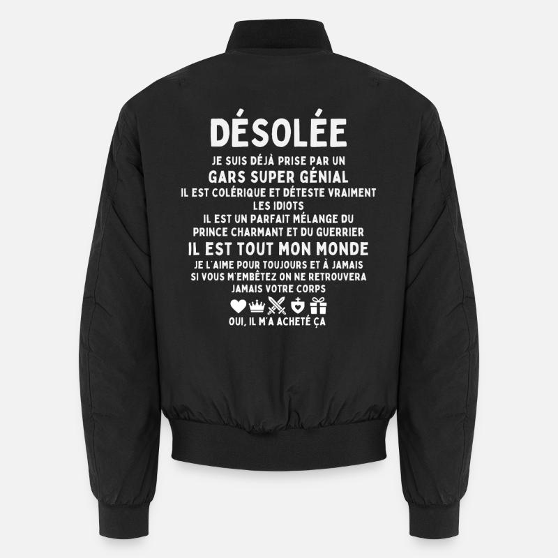 Already Taken — Funny & Bite Couple Gift Unisex Bomber Jacket