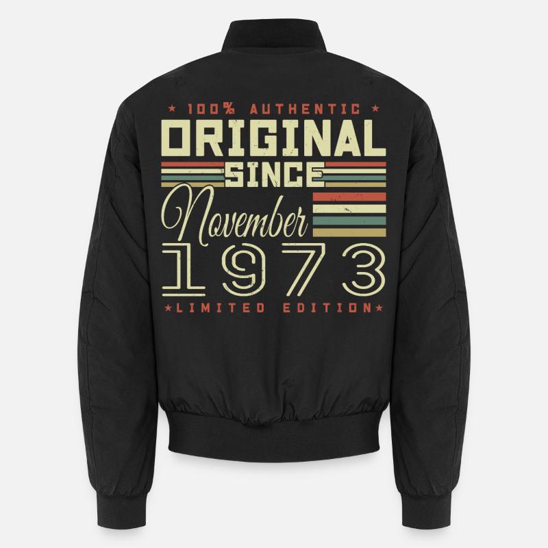 November 1973 Geburtstagsgeschenk Unisex Bomberjacke