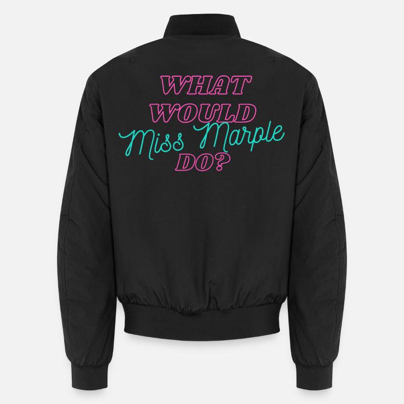 What Would Miss Marple Do Neon Unisex Bomber Jacket